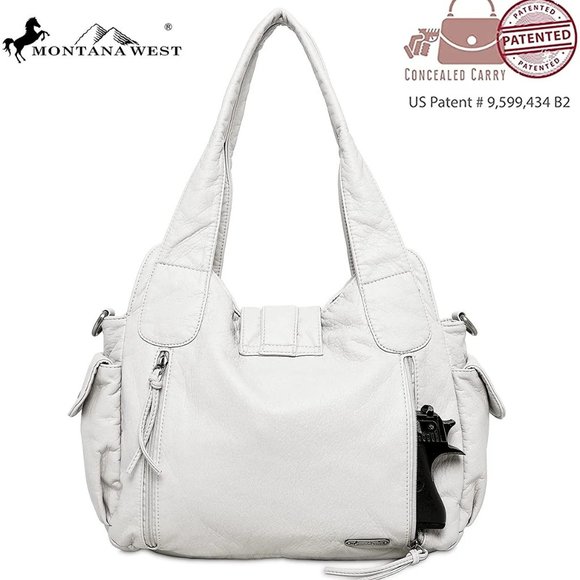 Silver Hobo Concealed Carry Tote - Picture 5 of 6